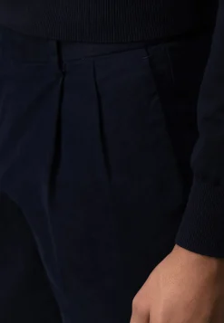 ATELIER chino in stretchstof met bandplooien Broeken