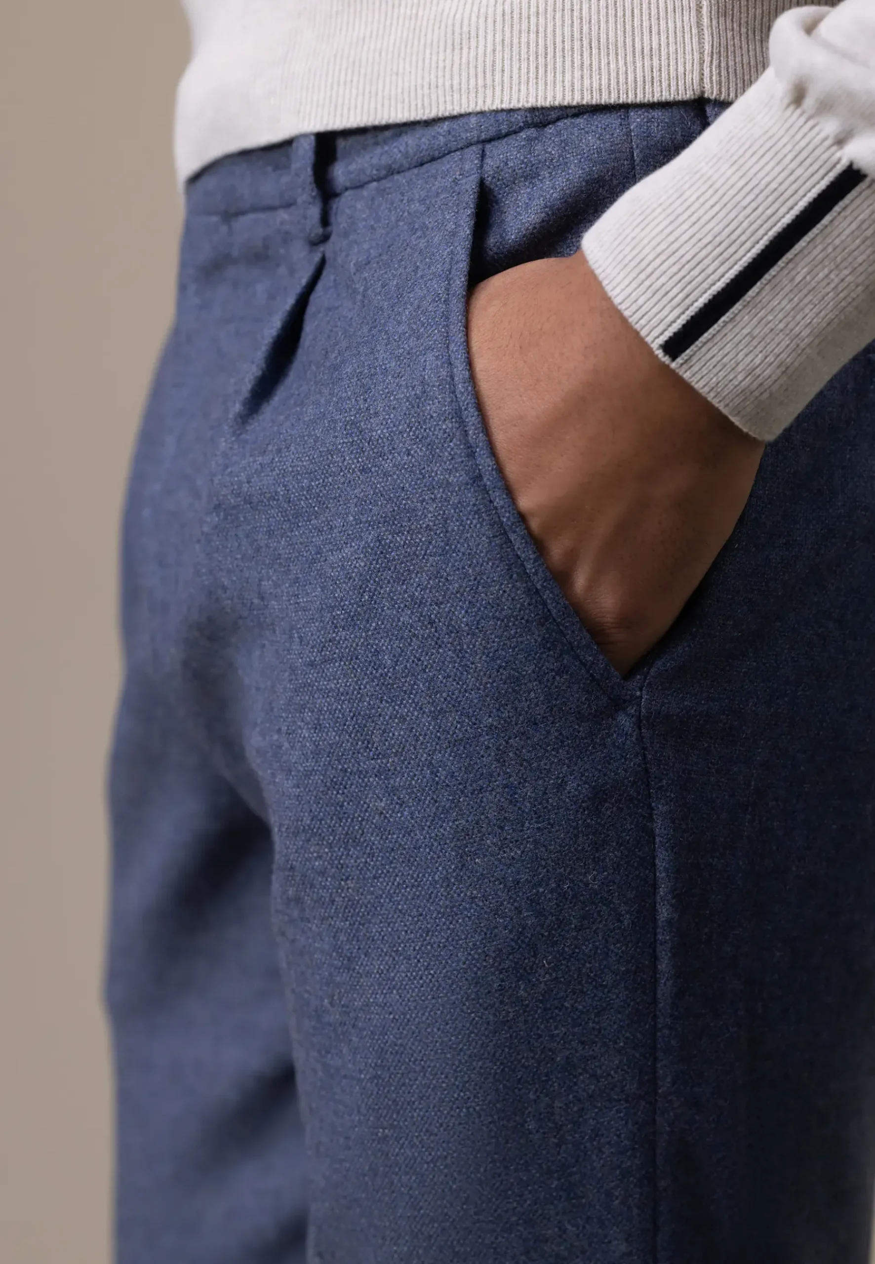 Hot ATELIER chino in stretchstof met elastische band Broeken