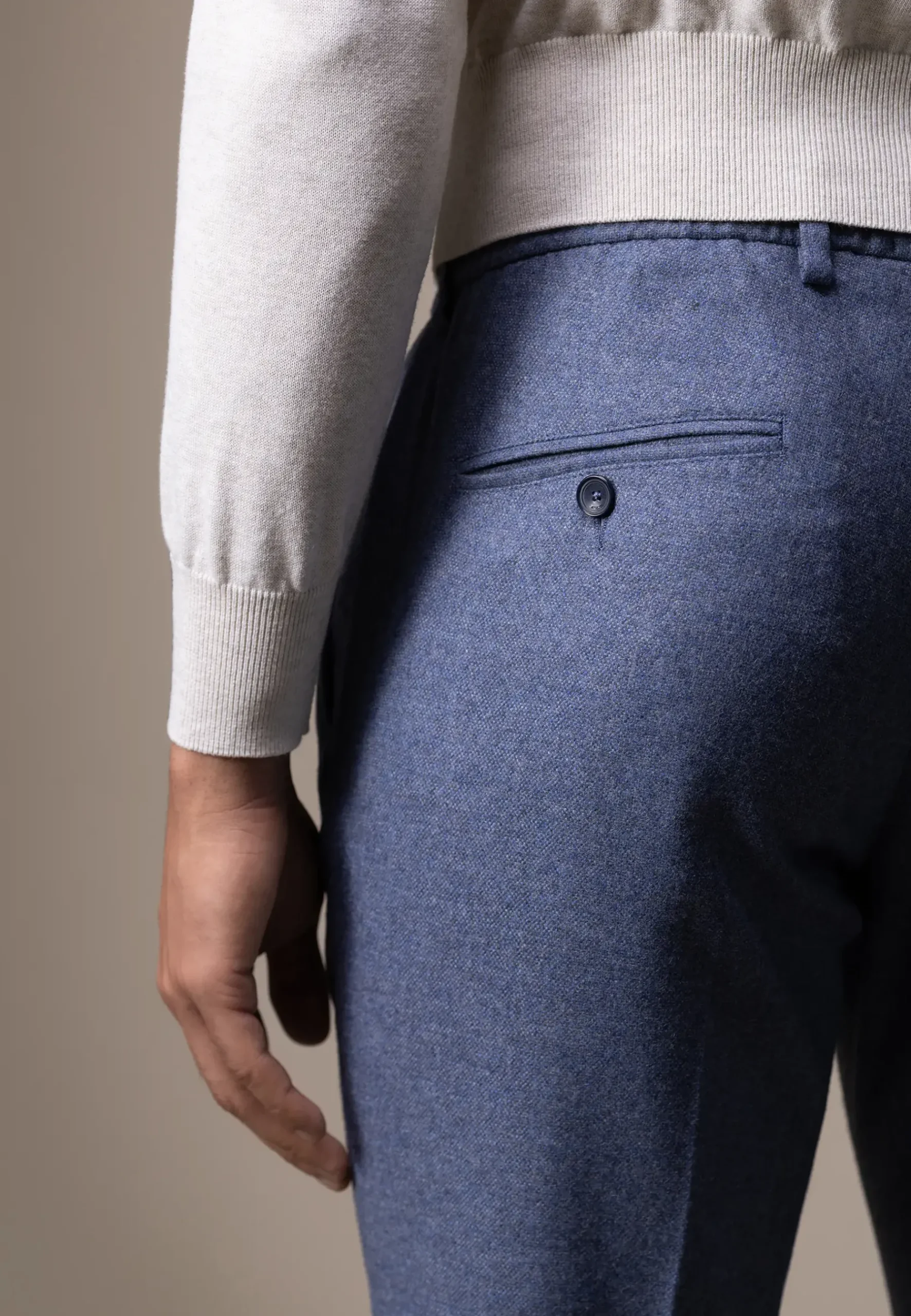 Hot ATELIER chino in stretchstof met elastische band Broeken