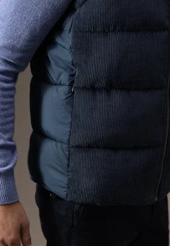 Hot ATELIER corduroy bodywarmer met hoge kraag Bodywarmers