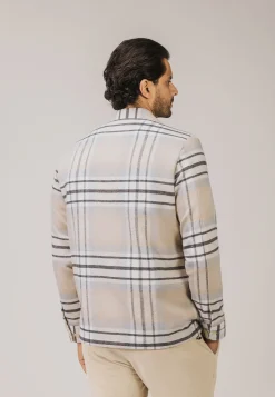 ATELIER geruit overshirt twill Overshirts|Overhemden