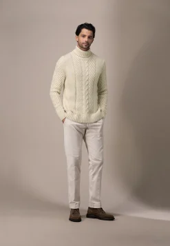 Clearance ATELIER kabelgebreide coltrui Truien