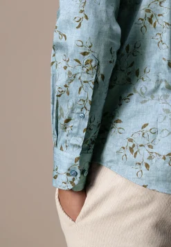 Best ATELIER overhemd met bladprint Overhemden