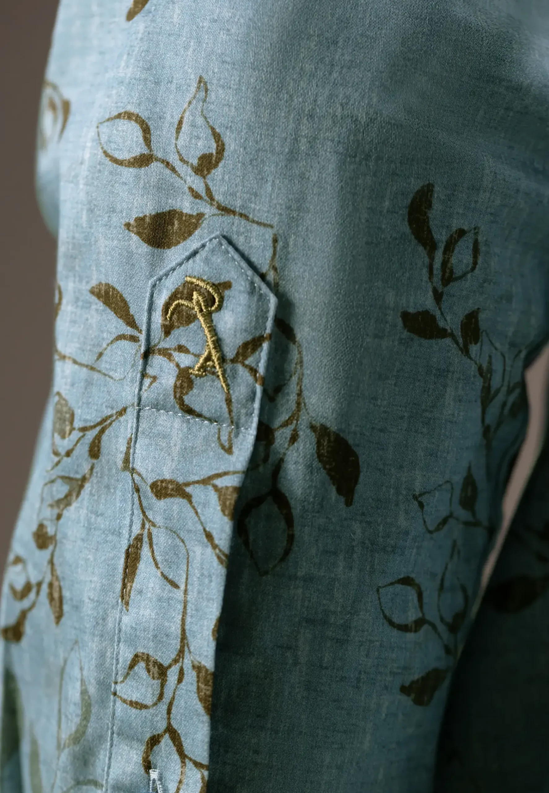 Best ATELIER overhemd met bladprint Overhemden