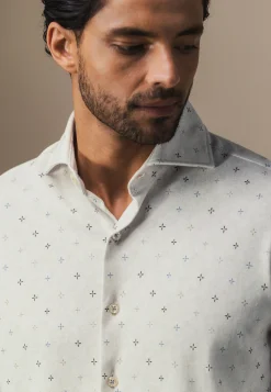 Clearance ATELIER overhemd met microprint Overhemden