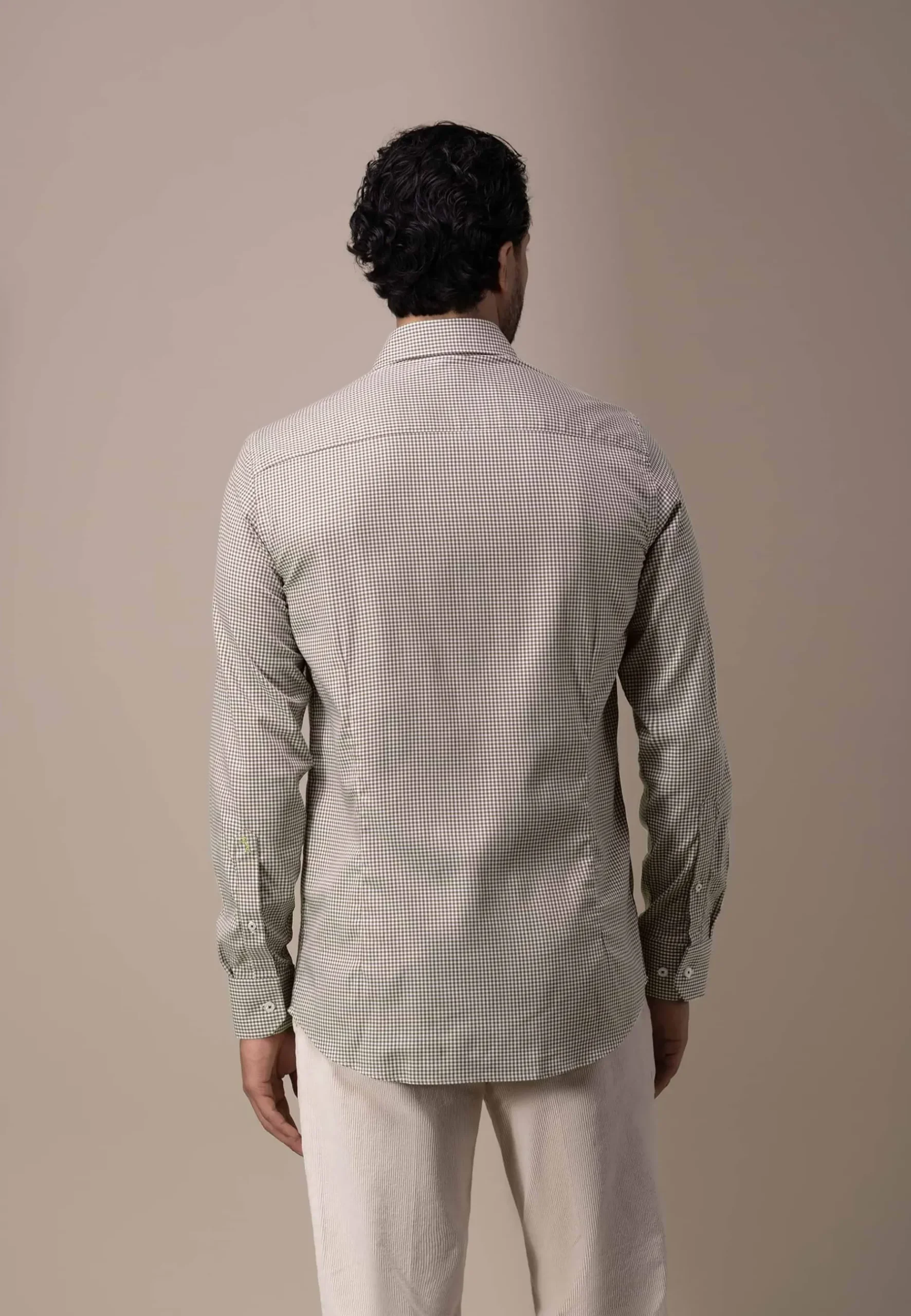 ATELIER twill overhemd met ruitdessin Overhemden