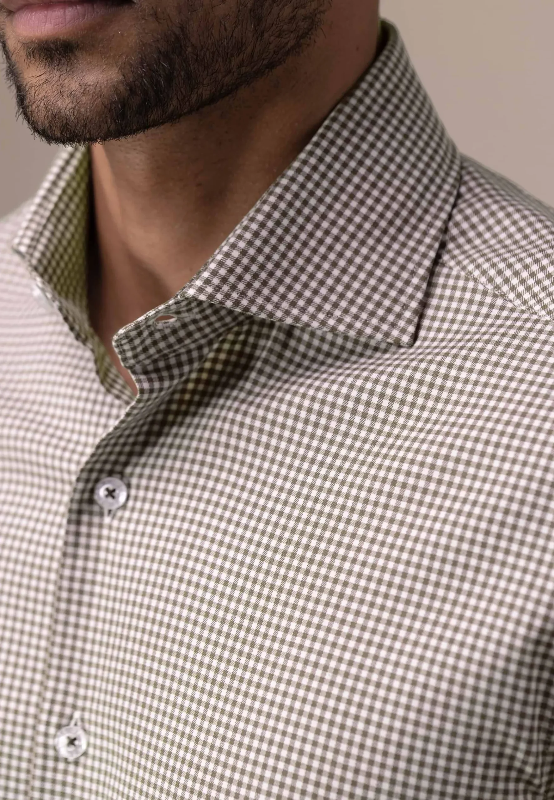 ATELIER twill overhemd met ruitdessin Overhemden