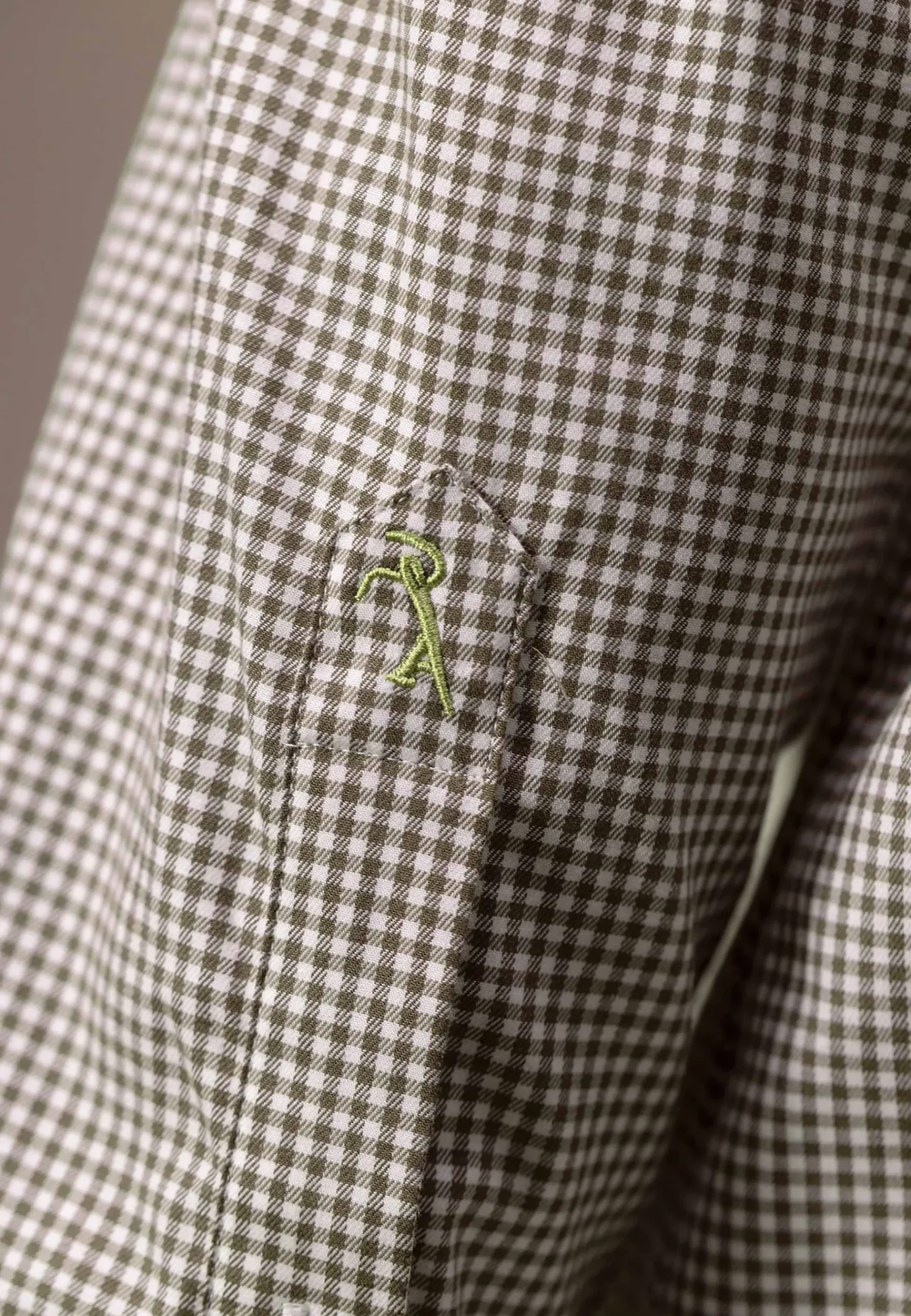 ATELIER twill overhemd met ruitdessin Overhemden