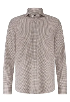 ATELIER twill overhemd met ruitdessin Overhemden