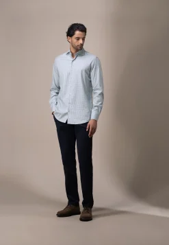 Online ATELIER twill overhemd met ruitdessin Overhemden