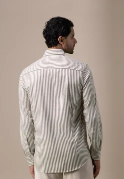 Best ATELIER twill overhemd met streepdessin Overhemden