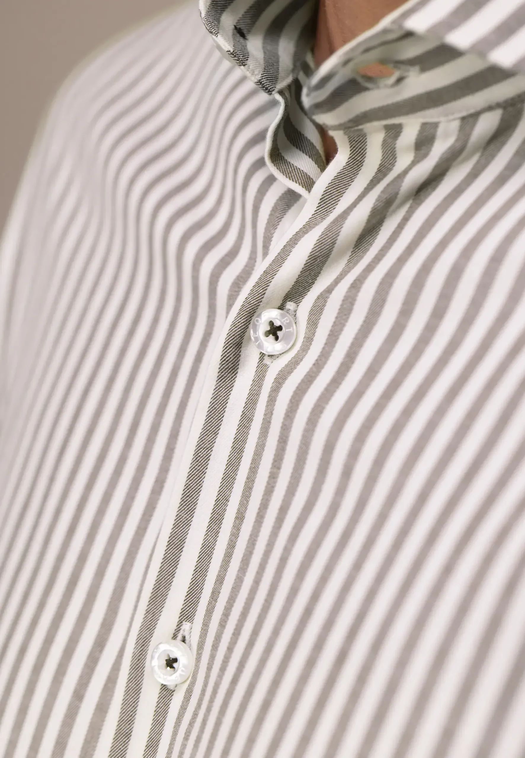 Best ATELIER twill overhemd met streepdessin Overhemden