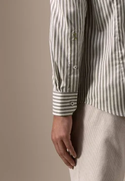 Best ATELIER twill overhemd met streepdessin Overhemden