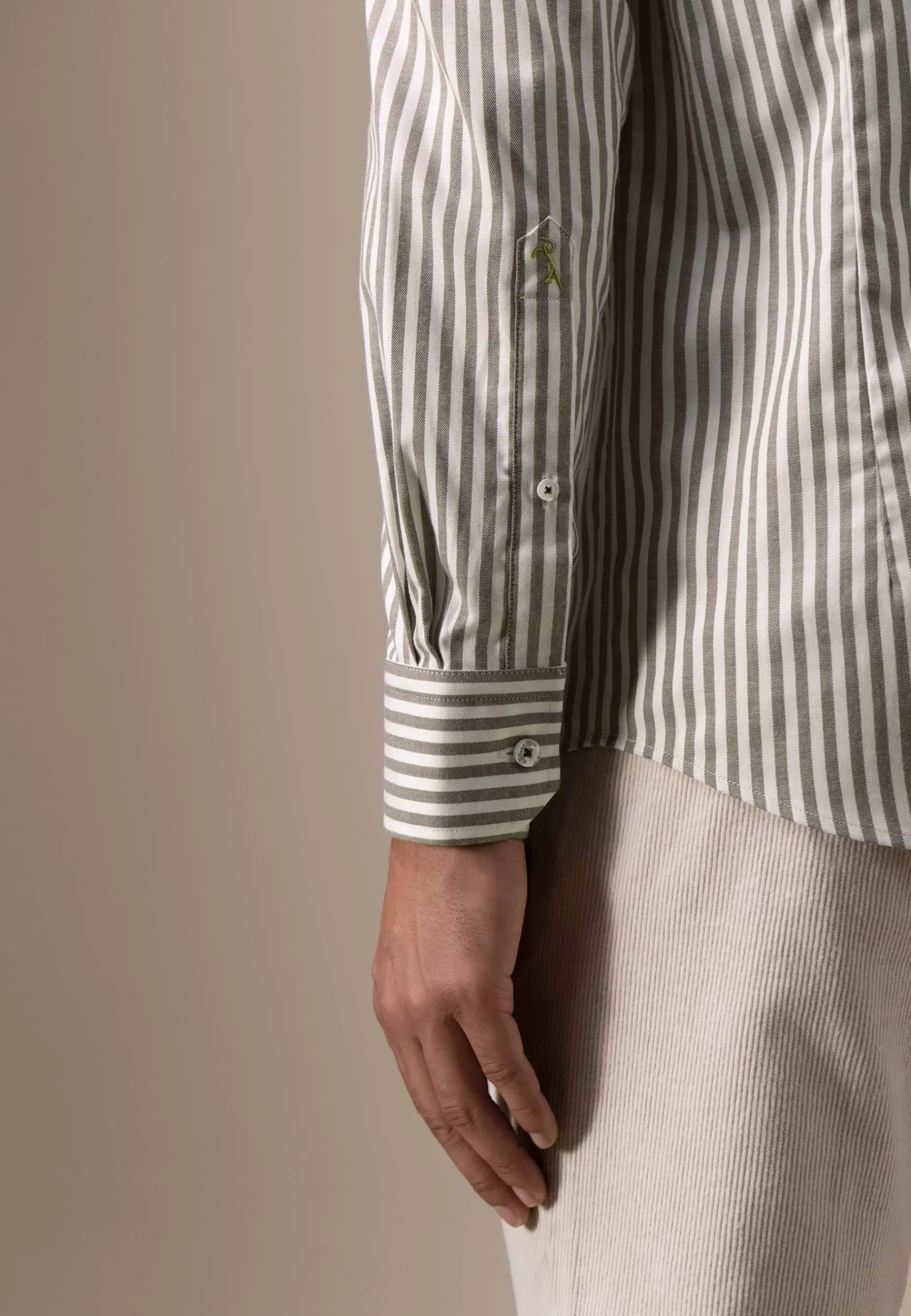 Best ATELIER twill overhemd met streepdessin Overhemden