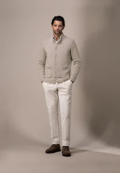 Best ATELIER vest met grove structuur Vesten