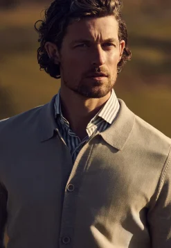 Outlet ATELIER vest met suèdelook details Vesten