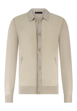 Outlet ATELIER vest met suèdelook details Vesten