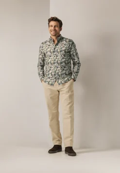 New Biologisch katoenen overhemd met print Overhemden