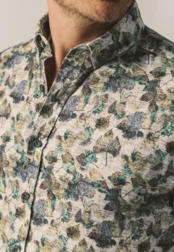 New Biologisch katoenen overhemd met print Overhemden