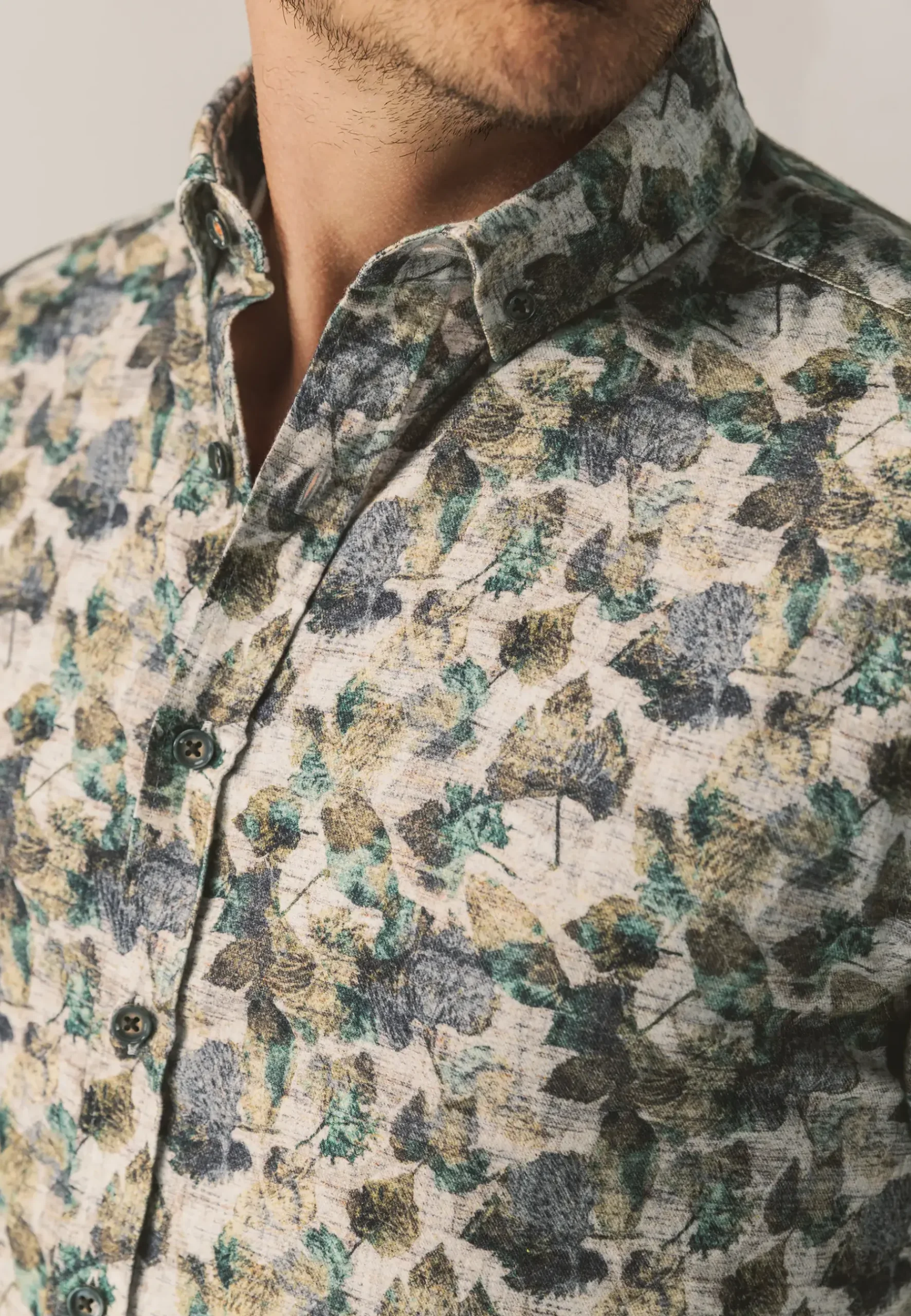 New Biologisch katoenen overhemd met print Overhemden