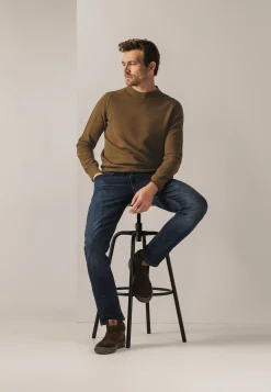 Biologisch katoenen trui met structuur Truien