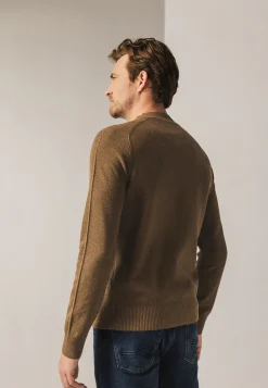 Biologisch katoenen trui met structuur Truien