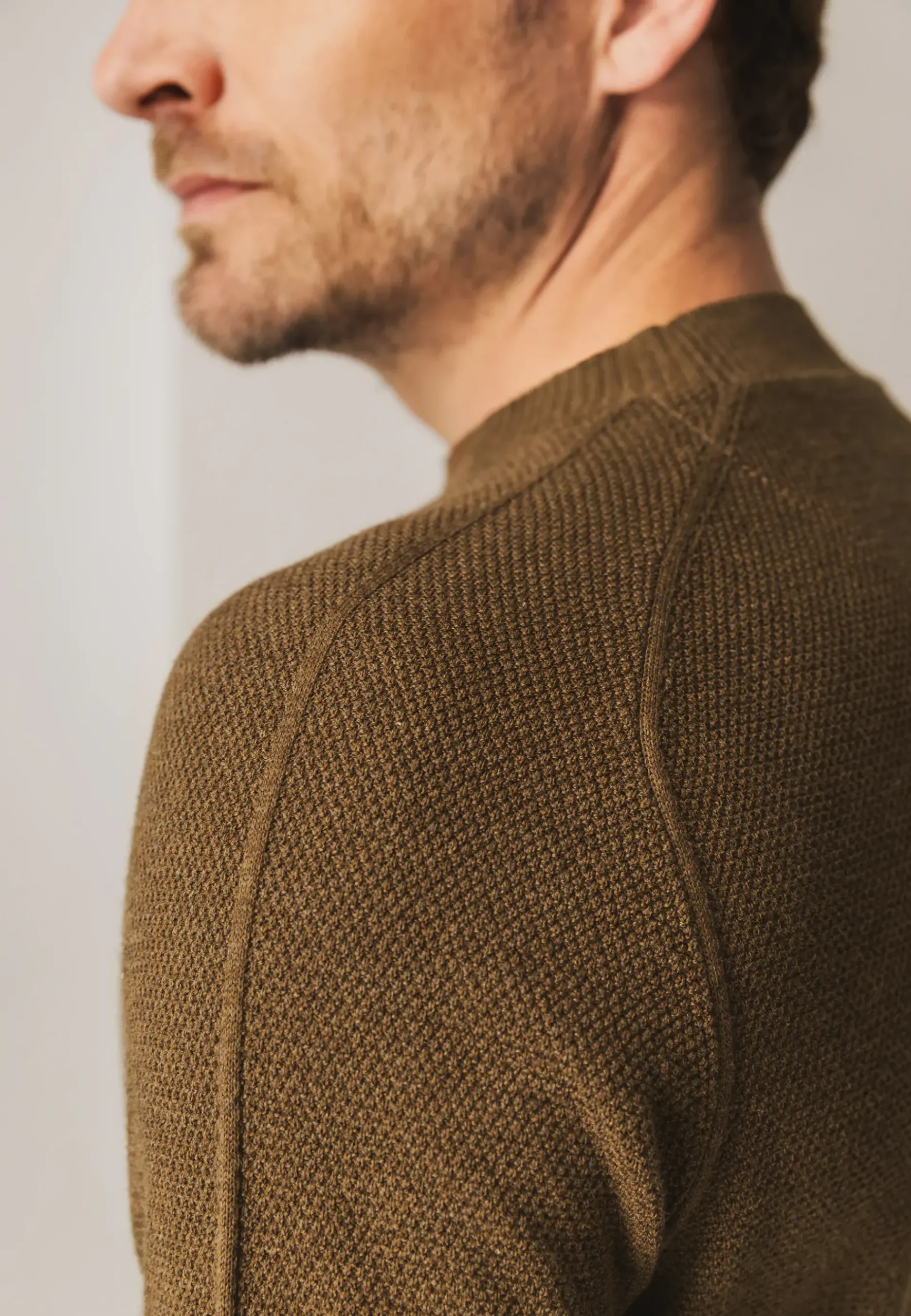 Biologisch katoenen trui met structuur Truien