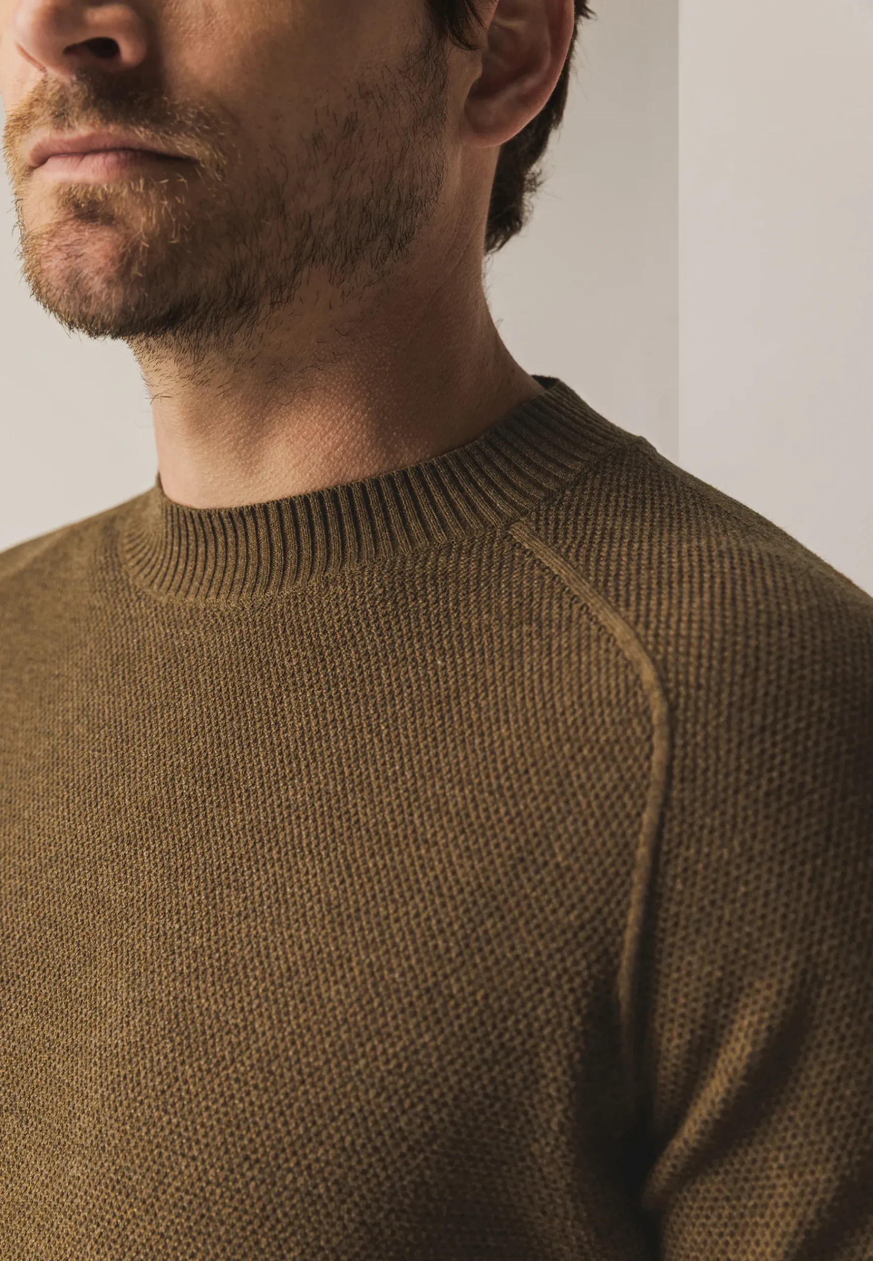 Biologisch katoenen trui met structuur Truien