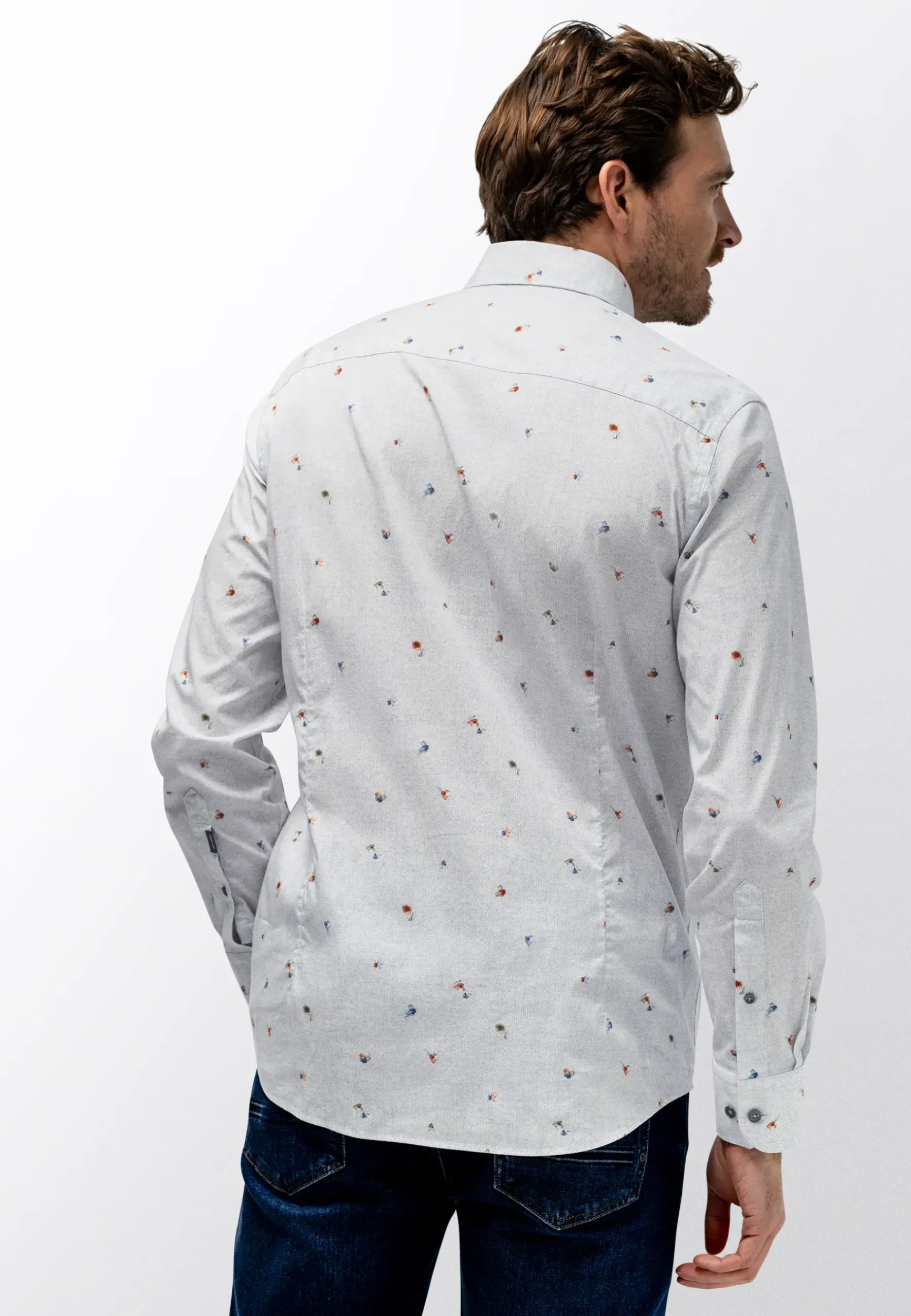 New Button-down overhemd met bloemenprint Overhemden