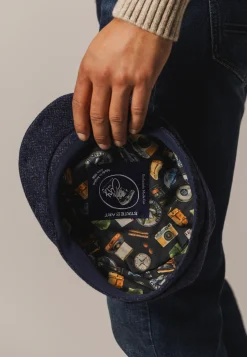 Online City Sport flat cap met visgraatmotief Petten & Mutsen