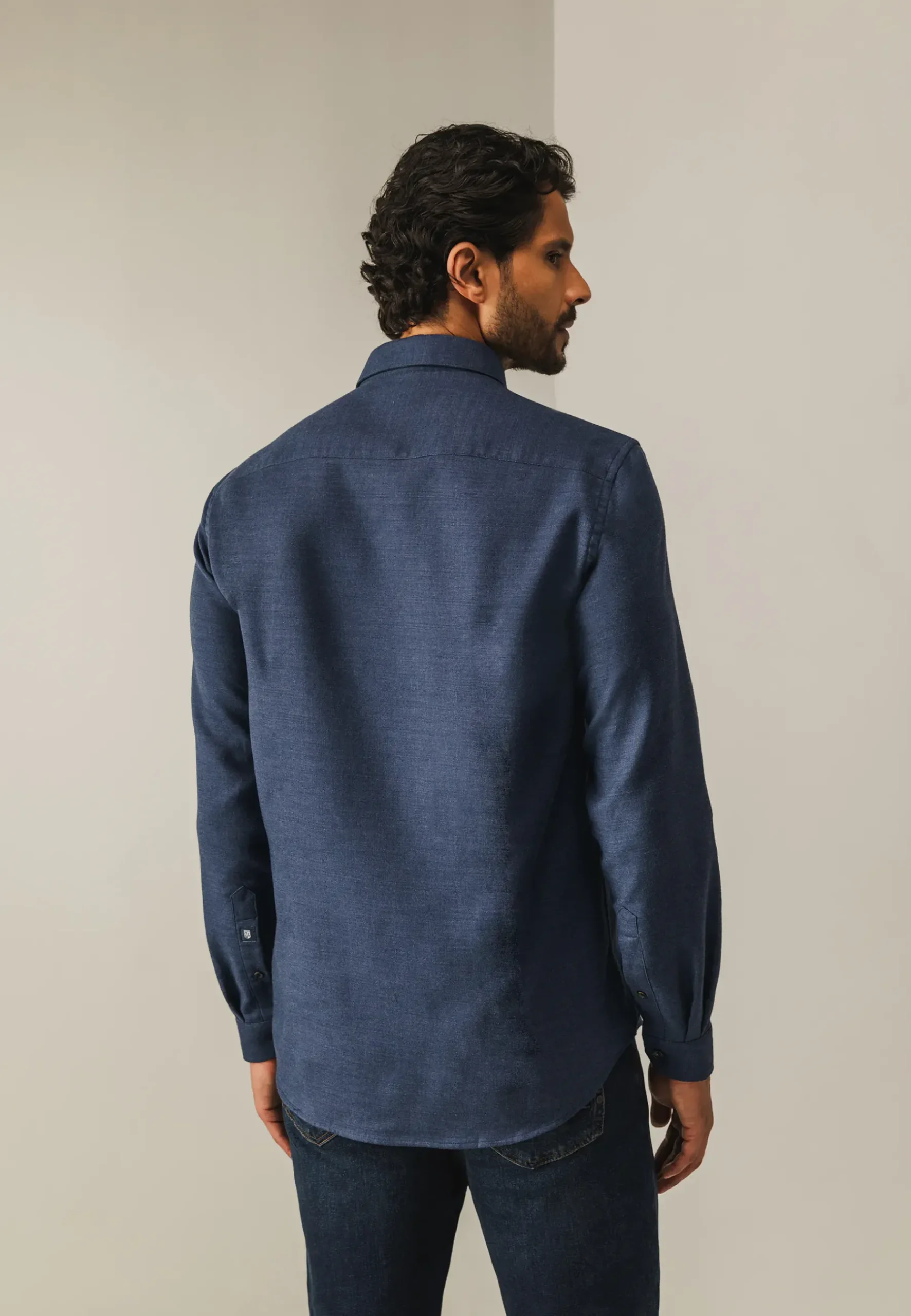 Outlet Double face overhemd van katoen Overhemden