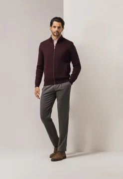 Dubbelgebreid vest met steekzakken Vesten