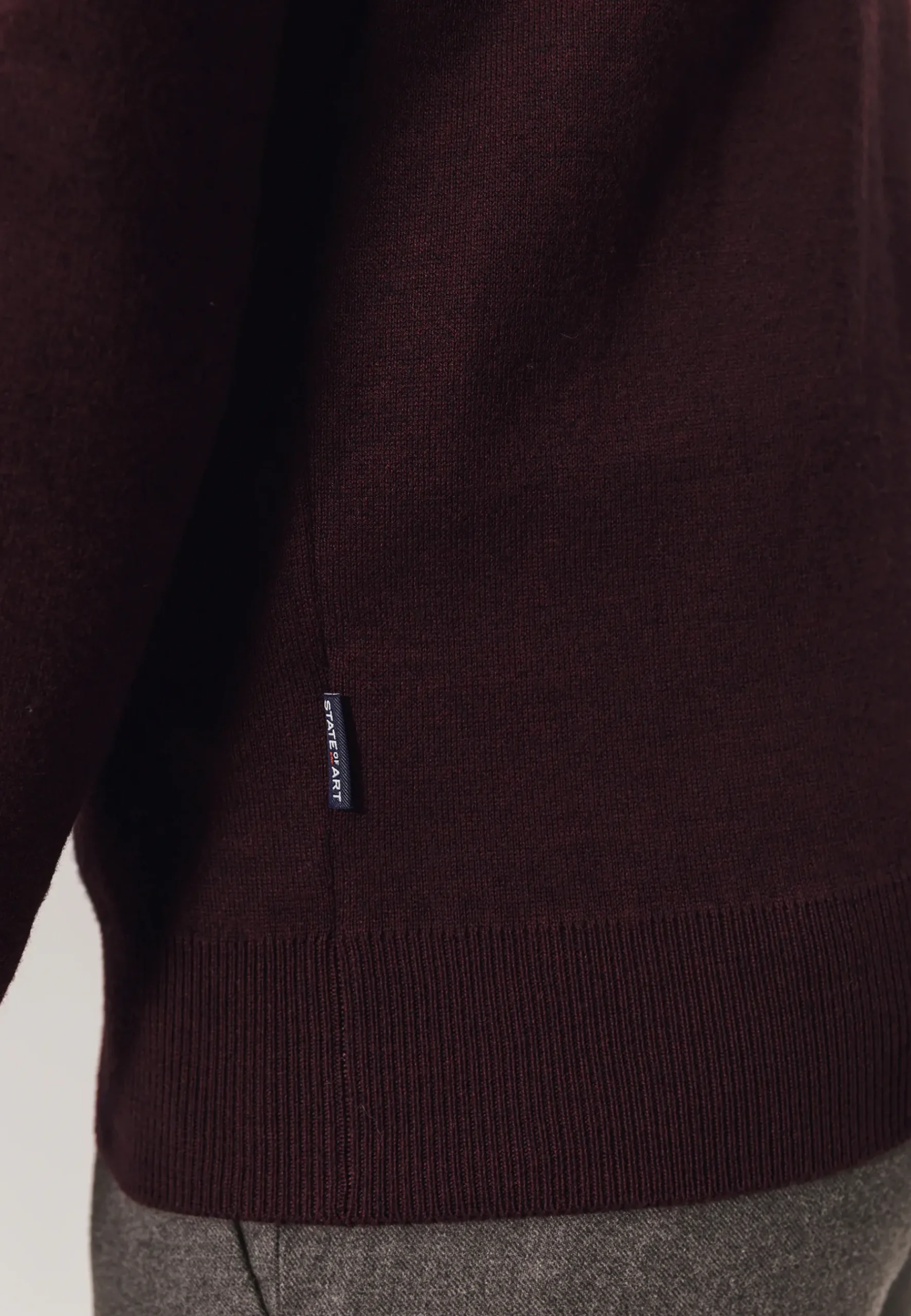 Dubbelgebreid vest met steekzakken Vesten