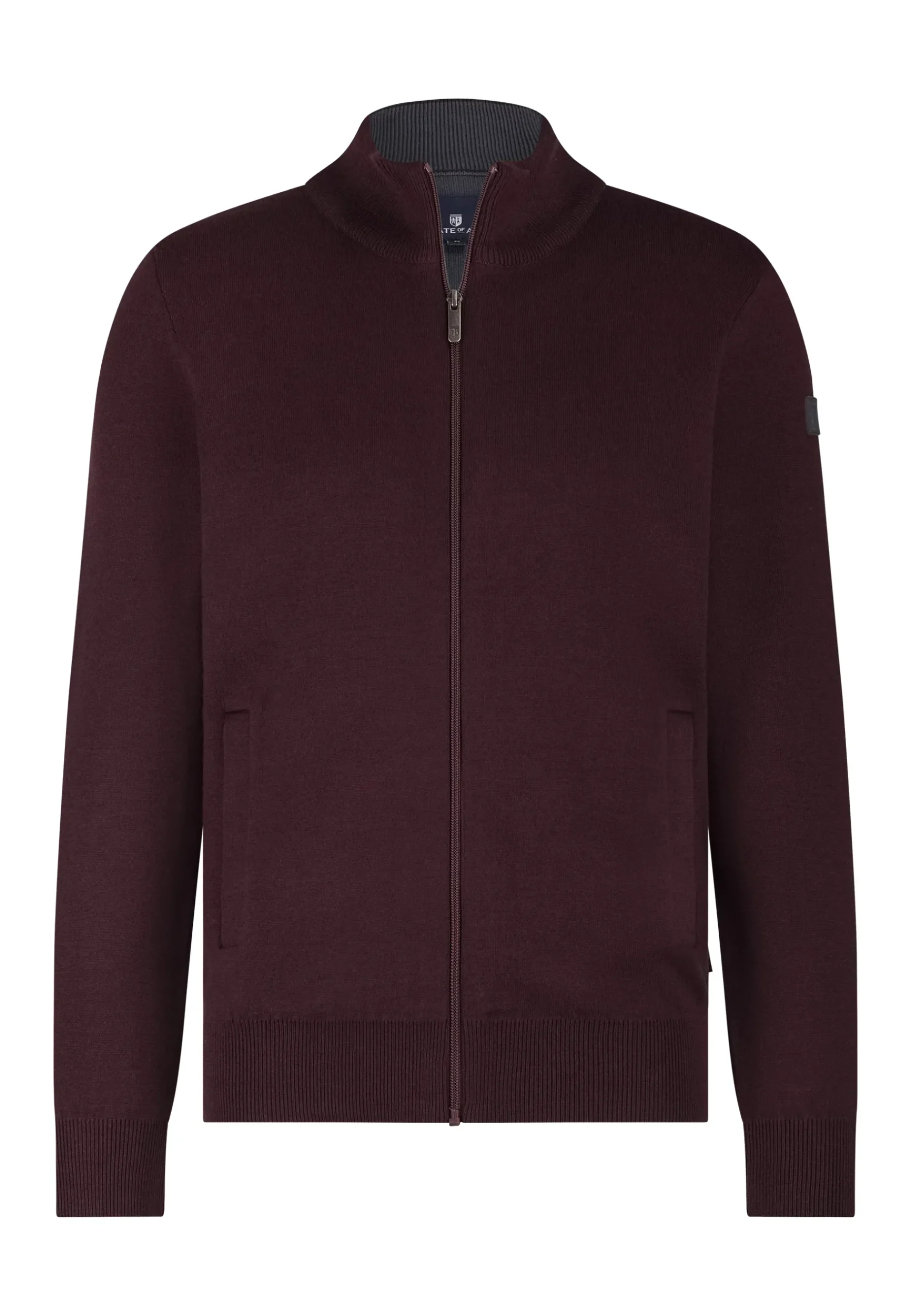 Dubbelgebreid vest met steekzakken Vesten