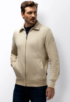 Discount Dubbelgebreid vest van katoen-linnen Vesten