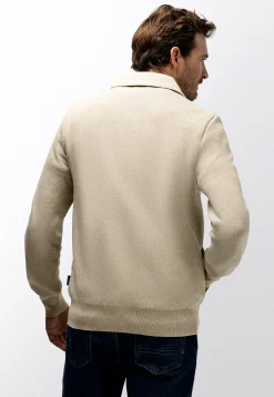 Discount Dubbelgebreid vest van katoen-linnen Vesten