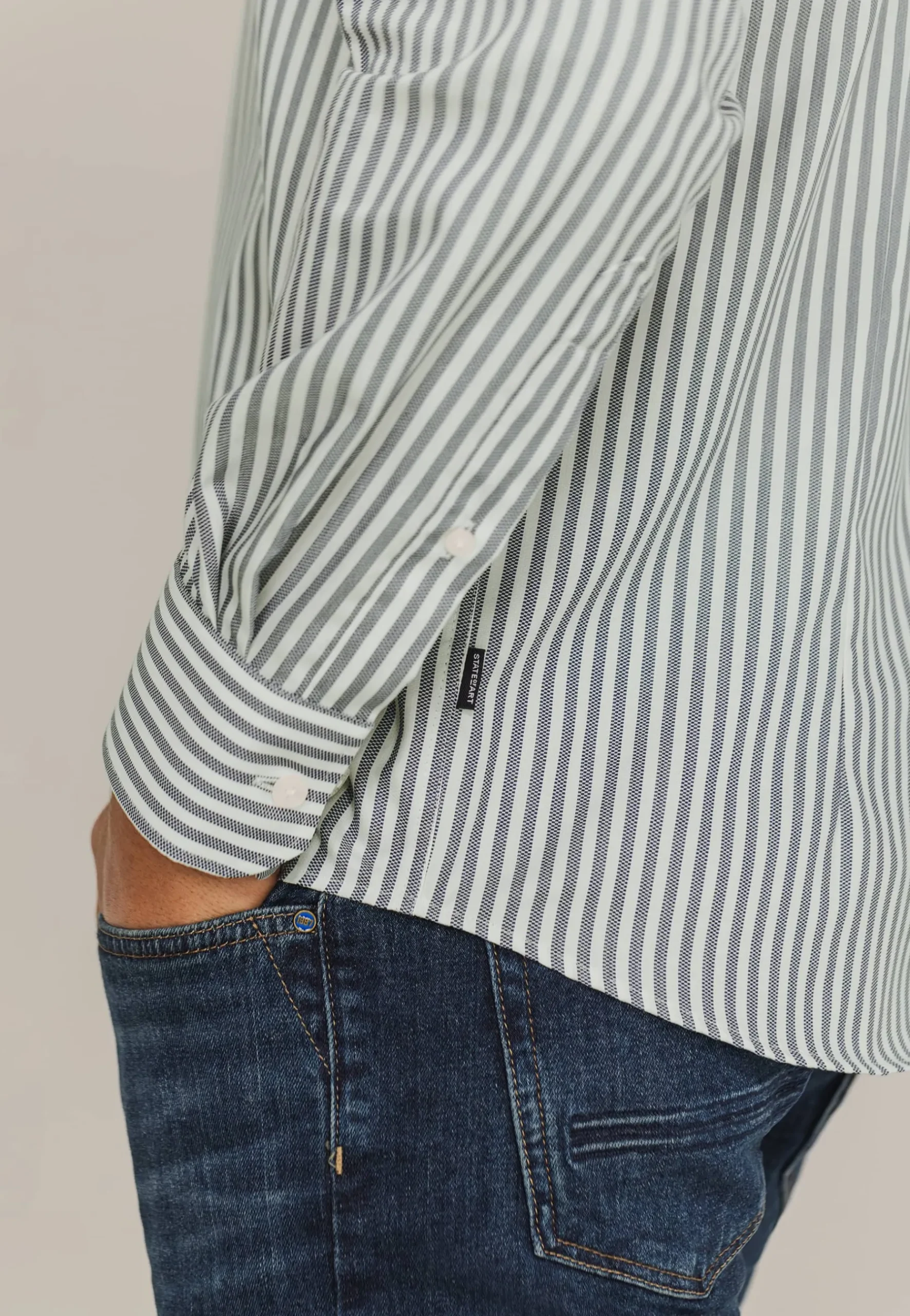 Discount ESSENTIALS overhemd met streepdessin Overhemden