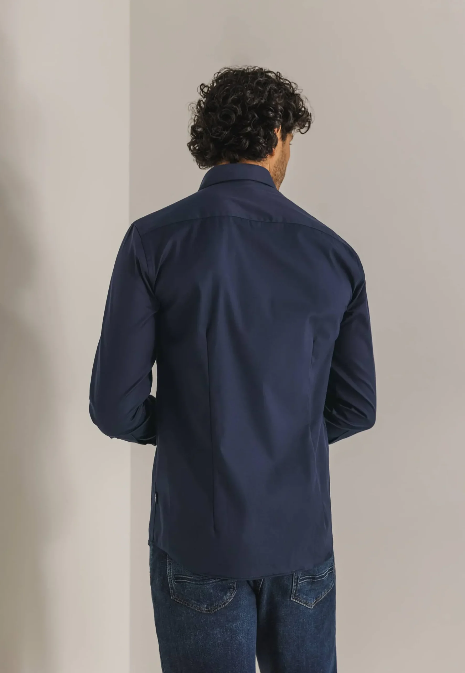 Outlet ESSENTIALS strijkvrij overhemd Overhemden