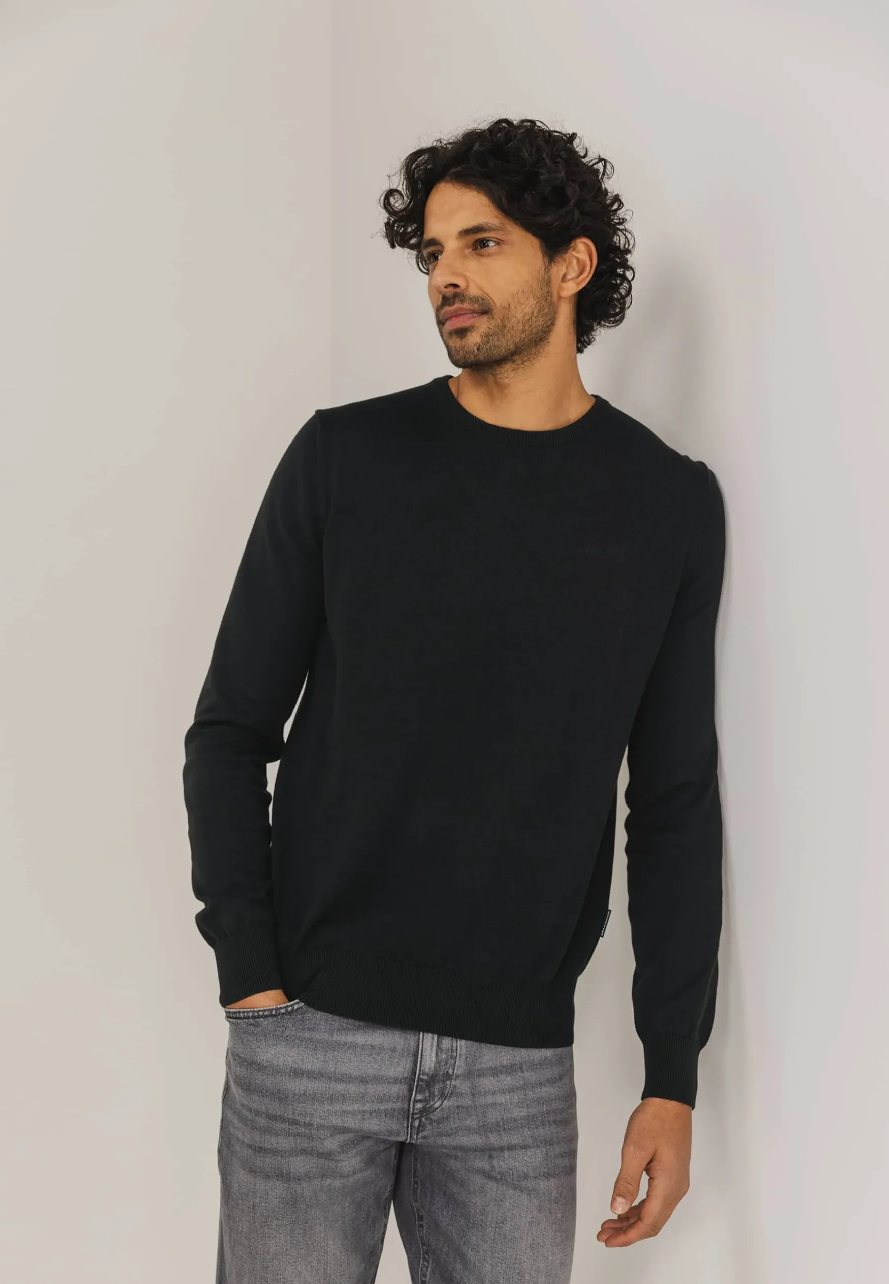 Sale ESSENTIALS trui met ronde hals Truien