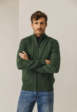 Discount Fijngebreid vest met rits Vesten