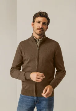 Hot Fijngebreid vest met rits Vesten