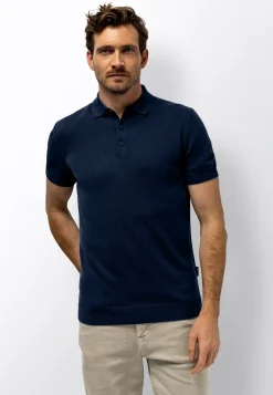 Hot Fijngebreide polo van katoen-modal Polo's