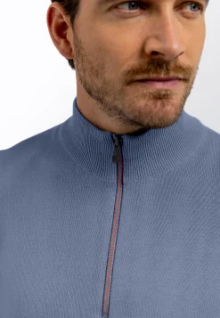 Sale Fijngebreide trui met halve rits Truien