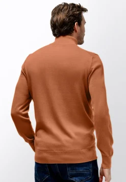 Online Fijngebreide trui met halve rits Truien