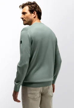 New Fijngebreide trui van katoen-modal Truien