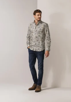 Outlet Flanellen overhemd van biologisch katoen Overhemden