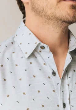 Discount Flanellen overhemd van biologisch katoen Overhemden