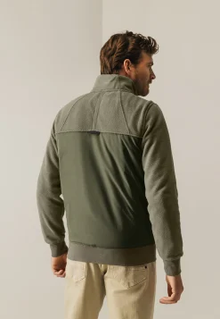 Discount Fleece sweatvest met nylon Vesten