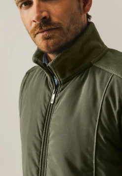 Discount Fleece sweatvest met nylon Vesten