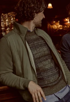 Discount Fleece sweatvest met nylon Vesten